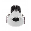 XARGO Podhledové, svítidlo výklopné +-15°, materiál hliník, povrch bílá mat, LED 10W, 960lm, teplá 3000K, vyzař úhel 38°, Ra90, 230V, IP20, Ra90, tř.1, rozměry d=90mm, h=99mm. náhled 1