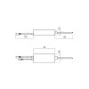SMART ovladač TUYA Ovladač pro CCT LED pásky, TUYA WiFi, vstup 5-24V, 2x3A, 72W/12V, 144W/24V, rozměry 60x24x12mm, vč. dálkového ovladače, dosah 8-10m. náhled 2