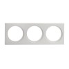 XCLUB Dekorativní rámeček trojnásobný, pro stropní, vestavné, komínkové, bodové svítidlo, materiál hliník, povrch bílá, rozměry 70x200x3mm náhled 1
