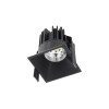XDOMINO Stropní, podhledové, bodové, komínkové svítidlo, materiál hliník, povrch zlatá, krycí sklo čiré, LED 9W, teplá 3000K, 500mA, vyzař. úhel 36°, IP20, Ra90, tř.3, 56x56x68mm, trafo samostatně náhled 2