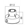 XGROUND Montážní box pro instalaci svítidla do podlahy/země, materiál PVC, povrch černá, rozměry d=112mm, h=88mm náhled 2