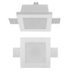 XGESS MINI Stropní, podhledové, bezrámečkové, bodové svítidlo, materiál sádra, povrch bílá, difuzor sklo opál, pro žárovku 1x35W, GU10, ES50, 230V, IP20, tř.1, rozměry 120x120x120mm náhled 1