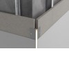 PRF Zápustný rohový profil pro instalaci LED pásků do sádrokartonu, materiál hliník, difuzor plast opál, povrch šedá, max šířka LED pásku 4mm, rozměry 44,9x22,2mm, délka l=3m, vč. 2 koncovek. náhled 3
