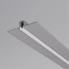 PRF Zápustný profil pro instalaci LED pásků do sádrokartonu, materiál hliník, difuzor plast opál, povrch šedá, max šířka LED pásku 4mm, rozměry 47,8x12mm, délka l=3m, vč. 2 koncovek. náhled 1