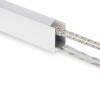 PRF101 Nástěnný hliníkový profil pro LED pásek šířky max w=24mm, materiál hliník, povrch bílá, rozměry l=2000mm,30x85mm, svítí nahoru/dolů, koncovky a difuzor SAMOSTATNĚ náhled 3