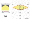 XSTREET Svítidlo pro veřejné osvětlení, nastav. sklon svícení +-15°, hliník, šedá, LED 45W/55W, 129lm/W, neutrální 4000K, Ra70, 230V, IP65, tř.1, IK08, 513x180x85mm, výložník d=65mm. náhled 2