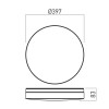 XVARIO Stropní přisazené svítidlo, hliník, povrch bílá, difuzor plast opál, LED 20W, CCT přepínač teplá 3000K, neutrální 4000K, denní 6000K, Ra80, 230V,  IP44, tř.1, d=307mm, h=71mm. náhled 4