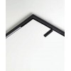 XCLICK M 48V, 33mm DALI Rohová L spojka 90°, horizontální odbočení  přisazeného/závěsného kolejnicového systému, materiál hliník, povrch černá, 48V, stmívání DALI, rozměry 153x153x56mm. slot pro svítidla 33mm náhled 10