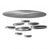 MERCURY SOFFITTO LED Stropní, přisazené svítidlo, základna nerez, oblázky povrch chrom lesk, LED 2x29W, teplá 3000K, 2x2330lm/cca 2x120W žár., 230V, IP20, tř.1, d=1100mm, h=600mm, svítí +nahoru náhled 1