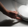 EMPATIA 36 TAVOLO Stolní lampa, základna hliník, povrch bílá, difuzor sklo foukané, LED 24W, teplá 3000K, 1189lm/cca 60W žár., Ra80, 230V, tř.3, d=360mm, h=382mm, dotykový stmívač náhled 4