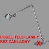 TOLOMEO LETTURA LED Stolní lampa, těleso hliník, ramena leštěný hliník, klobouk mat 1x10W, LED, teplá 3000K, 500lm, 230V, IP20, ram l=800mm+550mm !!omez skl/15°, se stmív, bez zákl náhled 1