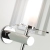 AREZZO Nástěnné svítidlo, základna kov, povrch chrom lesk, difuzor sklo opál, kryt sklo transparentní, pro žárovku 40W, G9, 230V, do koupelny IP44, tř.2, rozměry 205x130x100mm náhled 3