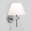 ROMA Nástěnné svítidlo, dvě základové tyče, materiál kov, povrch chrom lesk, stínítko sklo opál, pro žárovku 40W, G9, 230V, do koupelny IP44, tř.2, rozměry 190x150x153mm náhled 4