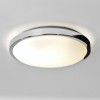 DENIA Stropní svítidlo, základna kov, povrch chrom lesk, difuzor sklo opál, pro žárovku 2x40W, E14, 230V, do koupelny IP44, tř.2, d=250mm, h=52mm náhled 1