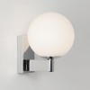 SAGARA Nástěnné svítidlo, základna kov, povrch chrom lesk, difuzor sklo opál, pro žárovku 40W, G9, 230V, do koupelny IP44, tř.2, rozměry 155x120x150mm náhled 1