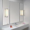 MONZA Nástěnné svítidlo, základna kov, povrch chrom lesk, difuzor sklo opál, imitace vroubkování, pro žárovku 20W, E27, 230V, do koupelny IP44, tř.2, rozměry 250x125x89mm náhled 9