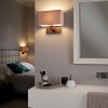 PARK LANE Stínítko pro nástěnné/stolní svítidlo, materiál textil, povrch vnější tmel, vnitřní bílá, E27/ES, rozměry 170x285x150mm, POUZE STÍNÍTKO BEZ ZÁKLADNY náhled 2
