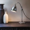 JOEL Stolní lampa, nastavitelný kryt, základna kov, povrch chrom lesk, kryt kov vnější černá, vnitřní bílá, pro žár 42W, E27, 230V, IP20, tř.2, rozměry 550x470mm, vypínač na kabelu náhled 17