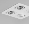 TARO BODOVÉ Stropní, podhledové svítidlo, výklopné +-20°, materiál hliník, povrch bílá, pro žárovku 2x50W, GU10, 230V, IP20, tř.1, rozměry 210x100x143mm náhled 11