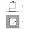 TRIMLESS BODOVÉ ČTVEREC Stropní, podhledové bodové bezrámečkové svítidlo, materiál kov, povrch bílá, pro žárovku 50W, GU10 ES50, 230V, IP65, tř.2, rozměry 90x90x146mm náhled 8