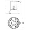 TRIMLESS BODOVÉ KRUH Stropní, podhledové svítidlo, výklopné +-20°, materiál kov, povrch bílá, LED 7,4W, teplá 2700K, 528lm, Ra80, 230V, IP20, tř.3, rozměry d=72mm, h=74mm, BEZ trafa, vč.sv.zdr náhled 8