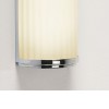 MONZA Nástěnné svítidlo, základna kov, povrch chrom lesk, difuzor sklo opál, imitace vroubkování, pro žárovku 20W, E27, 230V, do koupelny IP44, tř.2, rozměry 250x125x89mm náhled 5