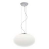 ZEPPO 400 závěsná Závěsné svítidlo, základna kov, povrch chrom lesk, difuzor sklo opál mat, pro žárovku 1x60W, E27 A60, 230V, IP20, tř.2, d=400mm, h=240mm lank záv l=1800mm, lze zkr náhled 2