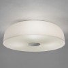 SYROS Přisazené stropní svítidlo, materiál sklo s kovovým detailem, povrch bílá, kryt sklo opál, pro žárovku 3x40W, E27, 230V, do koupelny IP44, tř.2, rozměry d=350mm, h=110mm náhled 1