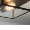 BRONTE Přisazené stropní venkovní svítidlo, základna kov, povrch černá, kryt sklo čiré s rámem, pro žárovku 60W, E27, 230V, IP23, tř.1, rozměry 109x205mm náhled 3