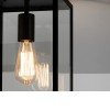 HOMEFIELD Přisazené stropní venkovní svítidlo, základna kov, povrch černá, kryt sklo čiré s rámem, pro žárovku 1x60W, E27, 230V, IP23, tř.1, rozměry 200x200x335mm náhled 3