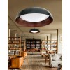LENOX Závěsné svítidlo, těleso hliník, povrch vně černá, vnitřní měď, dif plast opál, LED 40W, 3280lm, teplá 3000K, vypínačem stmív, 230V, IP20, d=600mm, vč závěs kabelu l=1200mm, lze zkr. náhled 3