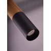 IZOLDA Závěsné svítidlo, těleso kov, povrch černá a guma s imitací dřeva, dif plast opál, LED 5W, 425lm, teplá 3000K, 230V, IP20, rozměry d=120mm, vč závěs kabelu l=1500mm, lze zkrátit. náhled 2