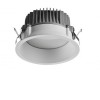 AIDA Stropní podhledové svítidlo, kruhové, těleso kov, povrch černá, difuzor plast opál, LED 10W, 700lm, teplá 3000K, 230V, IP20, rozměry d=100mm, h=75mm. náhled 3