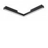 SAGA-ALFA Rohové horizontální svítidlo do magnetického systému, těleso kov, povrch černá, dif plast opál, LED 24W, 1300lm, neutrální 4000K, vyzař. úhel 120°, 48V, IP20, rozměry 316x316x25mm. náhled 1