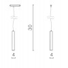 KERRY-BETA, 230V Závěsné svítidlo do magnet syst, kov, černá, LED 10W, 1046lm, smart TUYA Bluetooth stmívatelné, CCT nastav. teplota teplá 3000K-denní 6000K vyzař. úh 24°, 230V, IP20, rozměry d=40mm, záv kabel l=300mm náhled 2