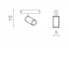 MAKITA-BETA Bodové svítidlo, do magnet syst, kov, černá, LED 10W, 1234lm, smart TUYA Bluetooth stmívatelné, CCT nastav. teplota teplá 3000K-denní 6000K, vyzař. úhel 24°, 230V, IP20, rozměry d=50mm, h=100mm. náhled 2