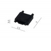GAMMA, 48V Konektor pro přímy spoj pro magnetický systém, těleso plast a měď, povrch černá, IP20, 48V, rozměry 25x6x30mm. náhled 3
