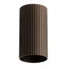 LUCAS TUBE RIBBED Krycí váleček, materiál kov, povrch hnědá kávová, drážkovaný d=55mm, l=100mm náhled 1