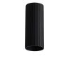 LUCAS TUBE RIBBED Krycí váleček, materiál kov, povrch černý, drážkovaný d=55mm, l=300mm náhled 1