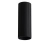 LUCAS TUBE RIBBED Krycí váleček, materiál kov, povrch černý, drážkovaný d=55mm, l=400mm náhled 1