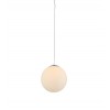 WHITE BALL 25 Závěsné svítidlo, základna kov, povrch chrom, difuzor sklo opál, pro žárovku 1x 40W, E27, 230V, IP20, rozměry: dr=250mm. vč. závěsu l=1500mm, lze zkrátit náhled 1