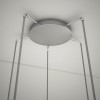 STYLO 5 Závěsné svítidlo, těleso kov, povrch chrom lesk, difuzor sklo opál mat, pro žárovku 5x40W, G9, 230V, IP20, svítidlo d=50mm, h=600mm, zákl d=180mm, závěs l=2250mm, lze zkr náhled 4
