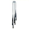 STYLO 8 Závěsné svítidlo, těleso kov, povrch černá, difuzor sklo opál mat, pro žárovku 8x40W, G9, 230V, IP20, svítidlo d=50mm, h=600mm, zákl d=350mm, závěs l=2800mm, lze zkrátit náhled 1