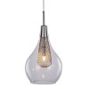 ELEKTRA 3 LINE Závěsné svítidlo, základna kov, povrch chrom, dekorativní síťka měď, sklo čiré, pro žárovku 3x40W, G9, 230V, IP20, sklo d=160mm, základna l=900mm, včetně závěsu l=1500mm, lze zkrátit náhled 2