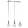 ELEKTRA 3 LINE Závěsné svítidlo, základna kov, povrch chrom, dekorativní síťka měď, sklo čiré, pro žárovku 3x40W, G9, 230V, IP20, sklo d=160mm, základna l=900mm, včetně závěsu l=1500mm, lze zkrátit náhled 1