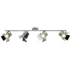 MOVIE 4X5W LED Přisazené, bodové, svítidlo, nastavitelný směr svícení, clonící klapky, materiál kov, povrch černá, LED 4x5W, 4x380lm, teplá 3000K, 230V, IP20, tř.1, rozměry 165x840x190mm náhled 2