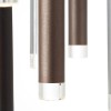 CEMBALO LED 16X4W STMÍVATELNÉ Závěsné svítidlo, zákl kov, povrch stříbrná, válce černá/hnědá/hliník, LED 16x4W, teplá 3000K, stmívání STEP 100%, 50%, 15%, Ra80, 230V, IP20, d=553mm, závěs l=1800mm, lze zkrátit náhled 3