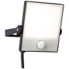 DRYDEN LED 30W IP65 PIR VÝPRODEJ Venkovní reflektor plochý, těleso kov bílá, dif plast opál, senzor PIR, dosah 8m, čas 50s, úhel záběru 120°, nastav směr svícení, LED 30W, neutrální 4000K, 2400lm, 230V, IP65, tř. náhled 6