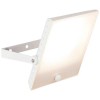 DRYDEN LED 30W IP65 PIR VÝPRODEJ Venkovní reflektor plochý, těleso kov bílá, dif plast opál, senzor PIR, dosah 8m, čas 50s, úhel záběru 120°, nastav směr svícení, LED 30W, neutrální 4000K, 2400lm, 230V, IP65, tř. náhled 1