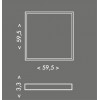 JAMESO 15-24W CCT Stropní, podhledové, svítidlo, těleso hliník, bílá, difuzor plast, LED panel nast. 15-24W, 4000lm, přepín. CCT teplota teplá 3000K - denní 6500K, vyzař.úhel 140°, Ra80, 230V, IP20, tř.2, 595x595x33mm. náhled 5